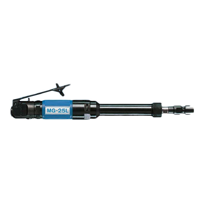 Smerigliatrice diritta MG-25-L: velocità a vuoto 25.000 rpm, potenza 315W, pinza D. 6 mm, lunghezza 