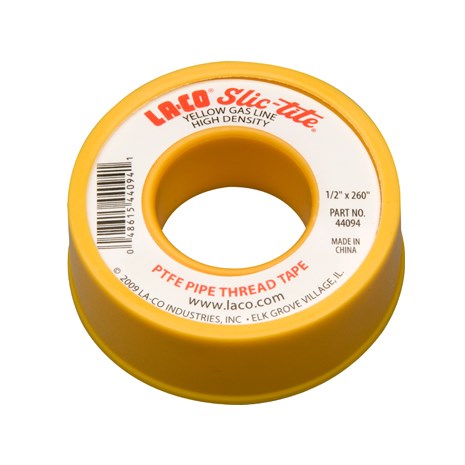 Sigillante per filetti Mod. SLIC-TITE TAPE: a nastro, con PTFE, colore giallo, dimensioni 1,27x660,4