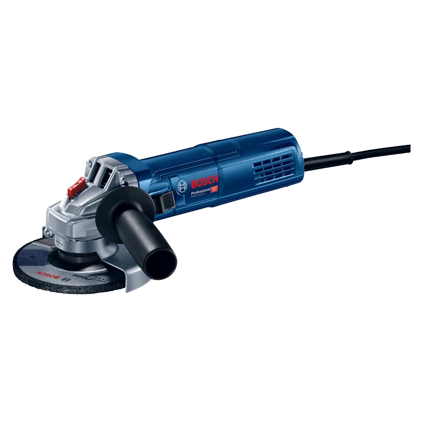 Smerigliatrice assiale GWS 9-115 S: potenza 900W - 220/240V, velocità 2.800-11.000 giri/min, disco D