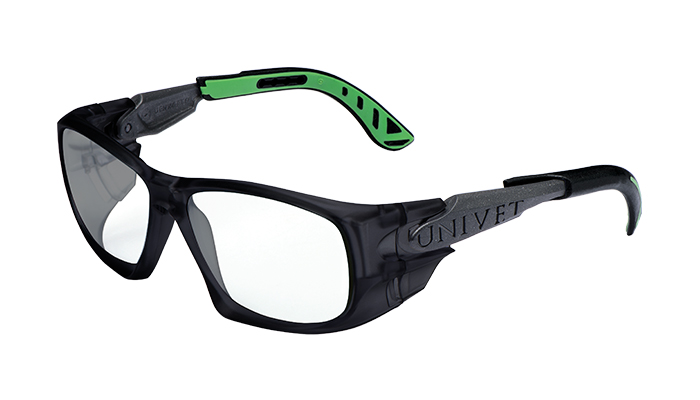 Occhiale Mod. 5X9 sport: montatura nero/verde, lente Dynami-X-Fotocromatica, antigraffio, peso 35 gr