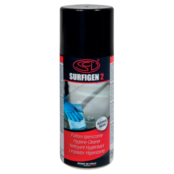 Detergente igienizzante spray Mod. SURFIGEN 2: bomboletta da 400 ml, per superfici