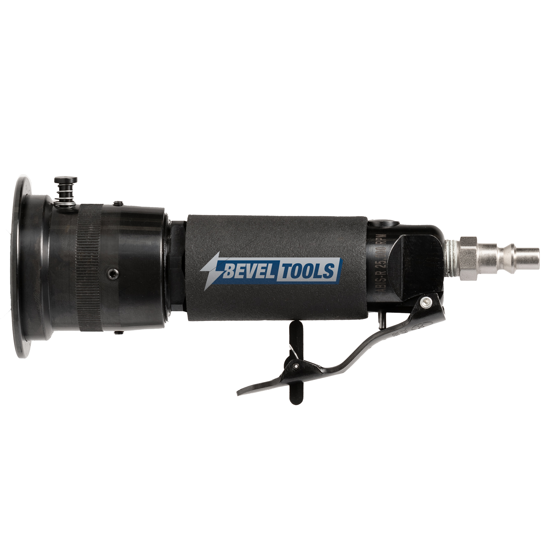 Smussatrice pneumatica ABIS-R 3.0: potenza 375W, velocità 25.000 RPM, profondità max smussatura +- 3