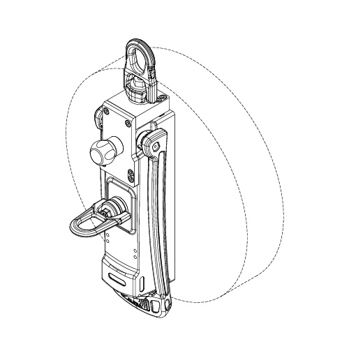 Sollevatore magnetico AML 1000 VERTIGO LIGHT TWIN: con doppio aggancio in pinza sul sollevatore