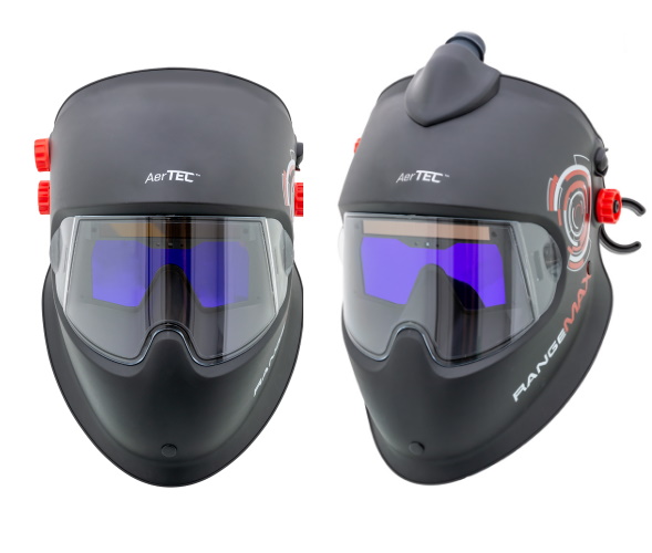 Maschera di saldatura RANGEMAX: con sistema di ventilazione, con filtro autoscurante TRUE COLOR, col