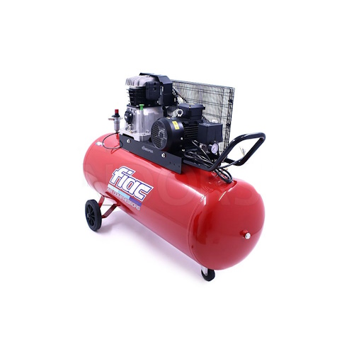 Compressore aria AB 200-538: trasmissione a cinghia, potenza 3.000W, capacità 200 Lt, portata 520 Lt