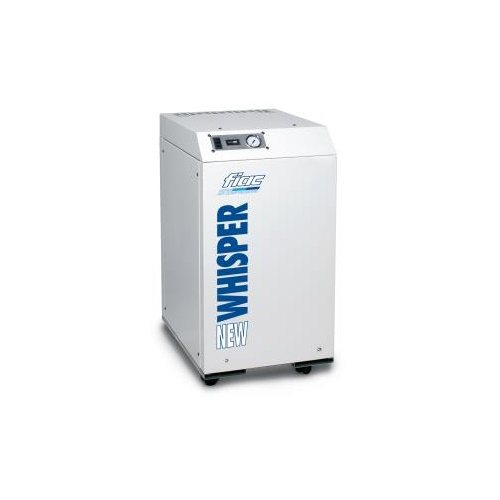 Compressore aria NEW WHISPER AB 360: insonorizzato, a pistone, potenza 1.500W, capacità 24 Lt, porta