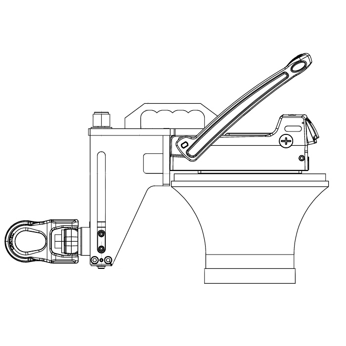 Sollevatore magnetico AML 500 V ADV E BP120: con sistema di regolazione baricentrico a testa esagona