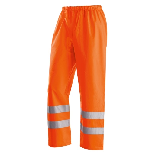 Pantalone AMBURGO/A: impermeabile, fluorescente, in poliestere/poliuretano, colore arancio, tg. M