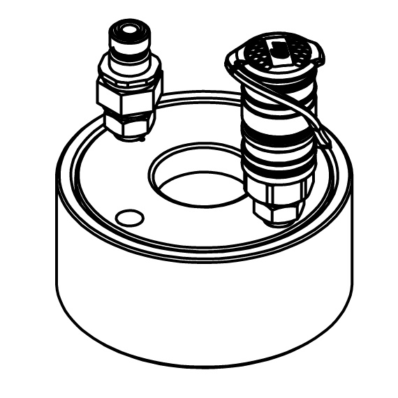 Martinetto idraulico: M42x3 (HTT.18247.LGA) _1/8" con kit allestimento attacchi rapidi serie C125